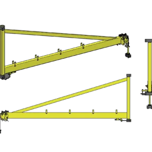 Wall-mounted telescopic wire feeder boom