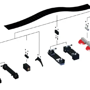 160 mm wide Flexible track